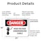 Signmission High Voltage Underground Cable Danger Sign, Plastic, 24in W x 18in L, 2PK OS-2PACK-DS-P-1824-L-1335 - alternate 6
